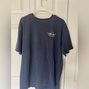 BOYS LIE 2020 “Pain is Temporary” Distressed T-Shirt Blue One Size